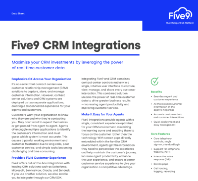 Data_Sheet_Five9_CRM_Integrations