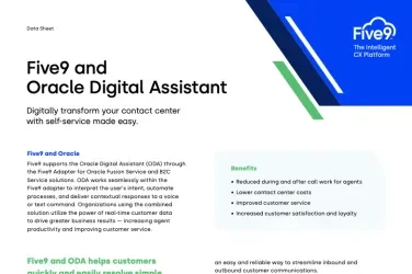 Five9_Datasheet_Oracle_Digital_Assistant_R2