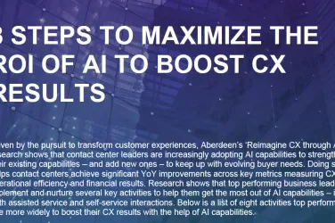 Aberdeen Report: Reimagine CX with AI