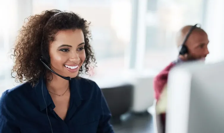 Woman working in an office